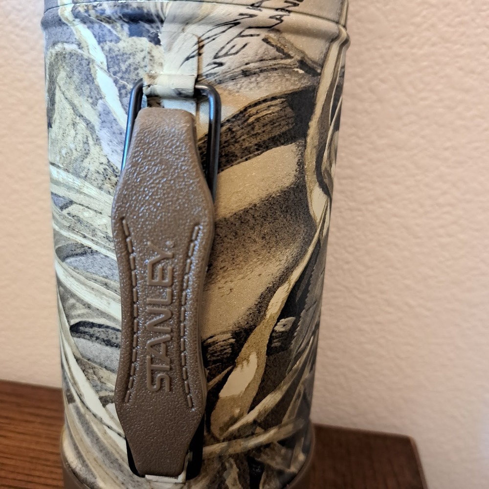 Vintage Aladdin Stanley Camo Thermos Advantage Wetlands 1 Quart Made in USA 98 - Picture 2 of 7